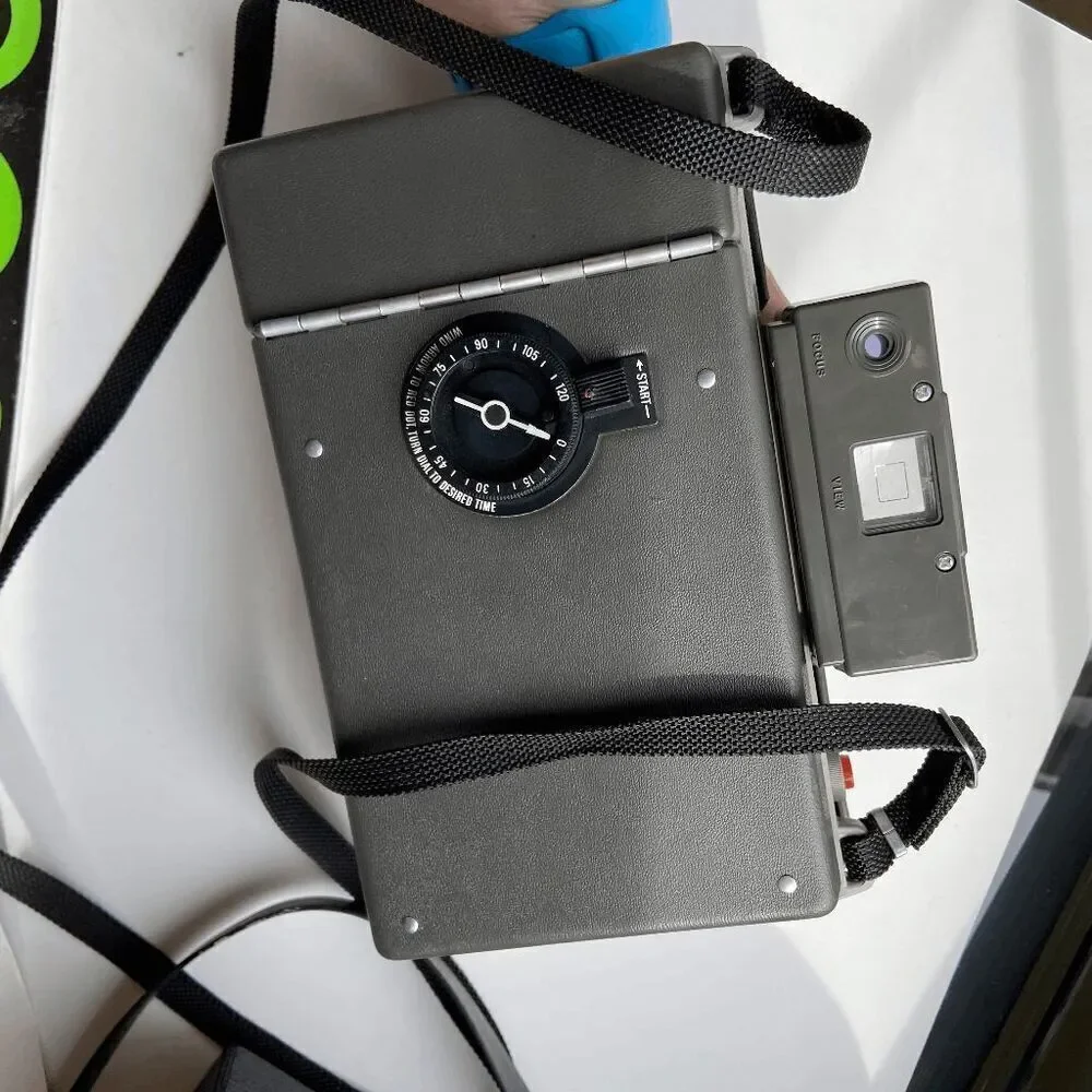 Vintage Polaroid 330 Land Camera Bundle w/ Case, Flash, Bulbs, Manuals